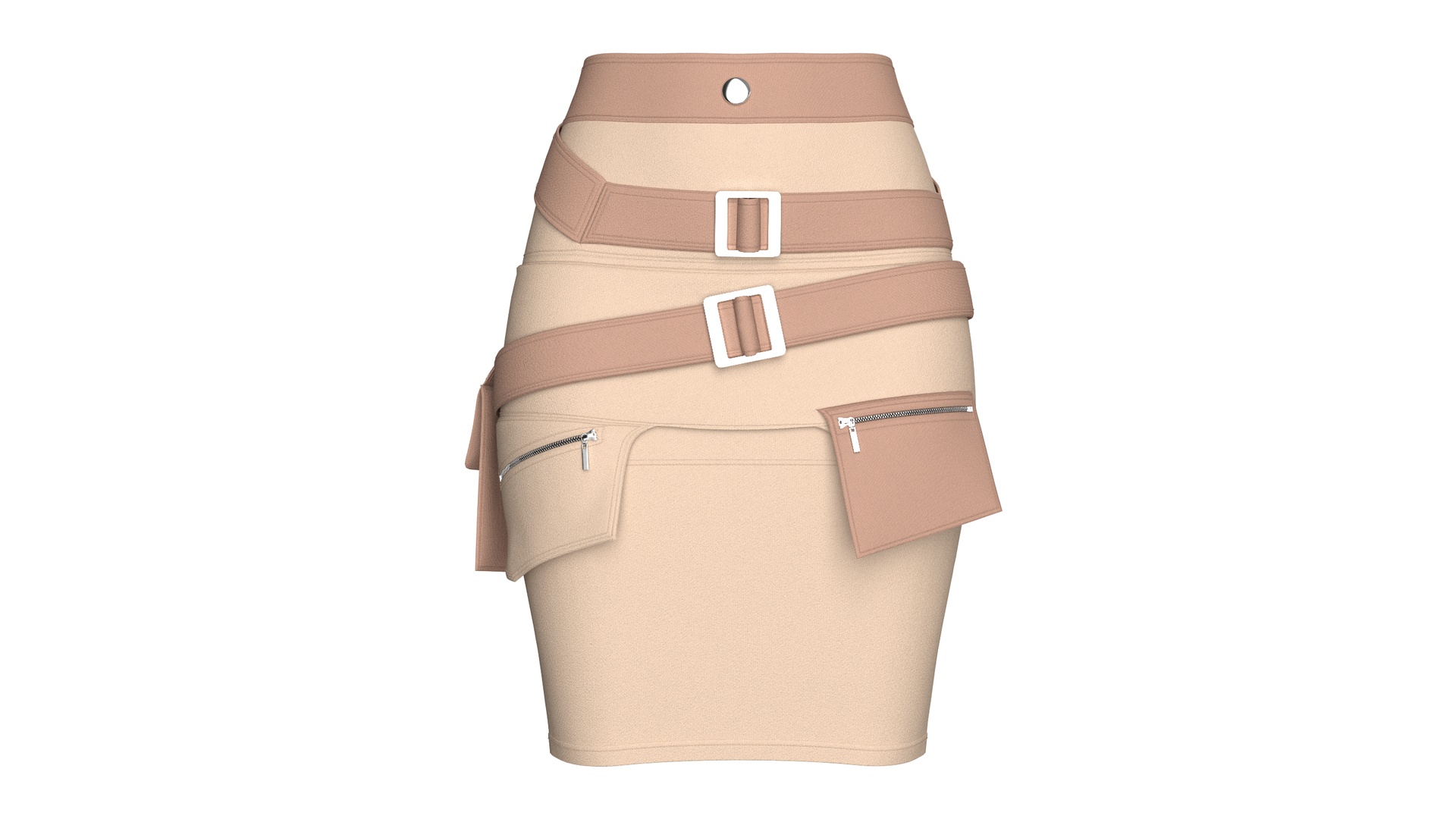 Media 1 for listing Girls Tactical Mini Skirt With Zip Pocket | High Poly