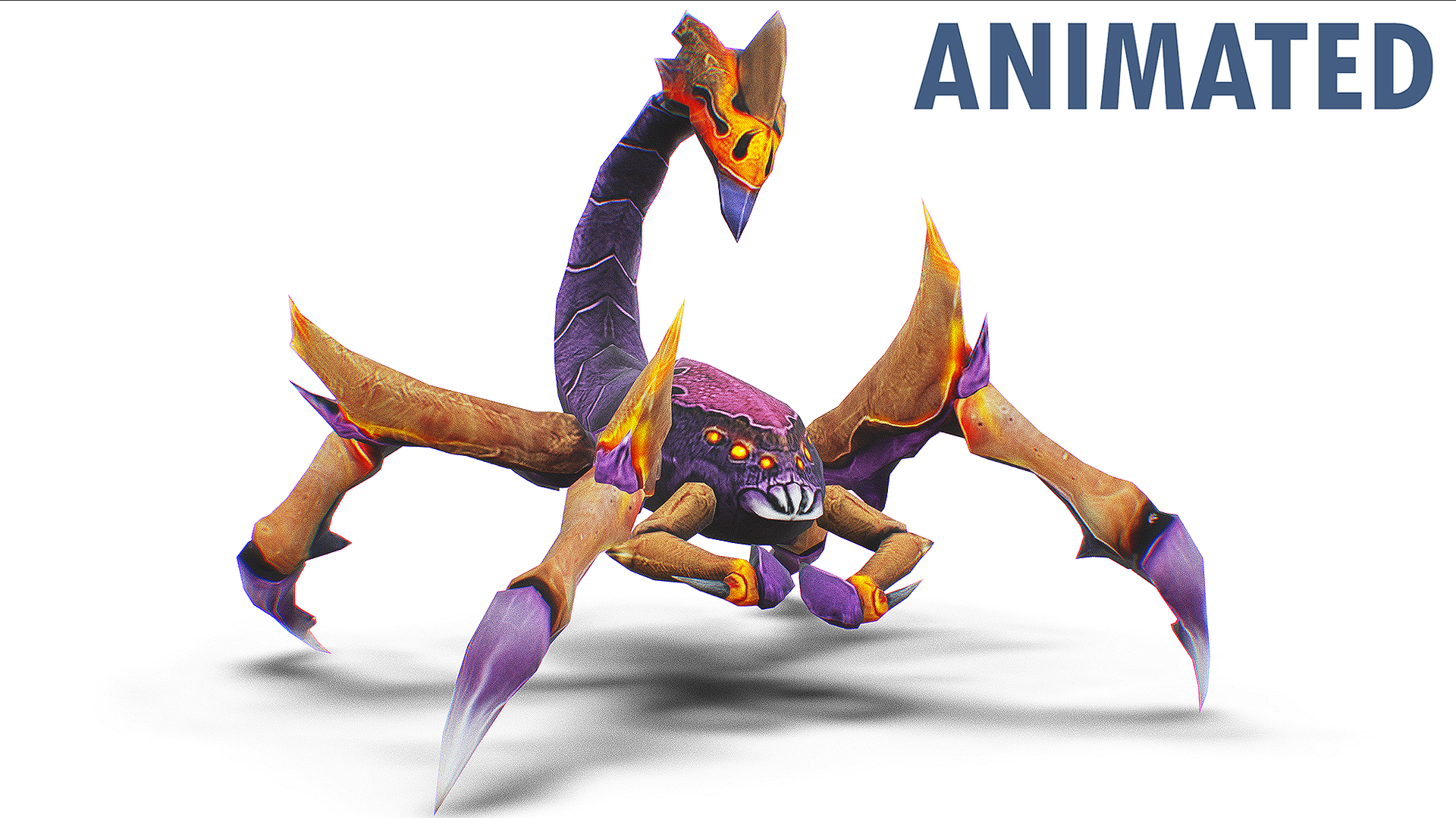 Scorpion Alien - Giant Scorpio - Spider Tarantula Purple Monster | Fab