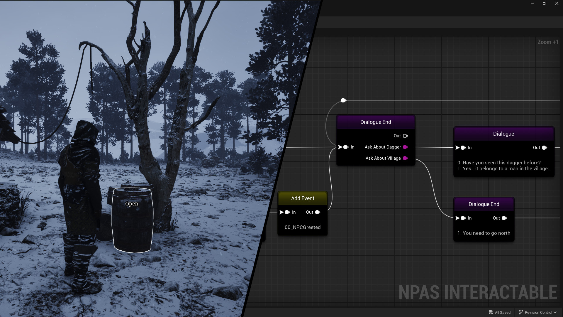 Node Based RPG Interaction System | Fab