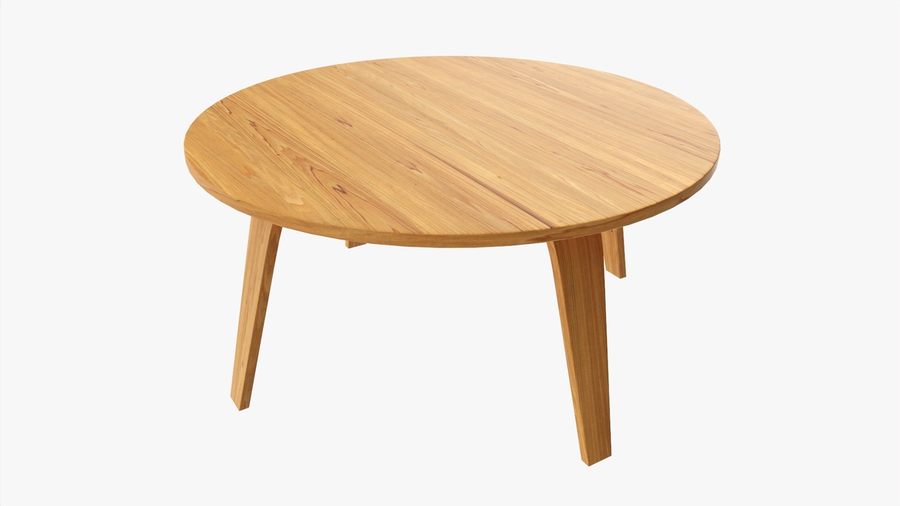 出品Round Wooden Coffee Tableのメディア1