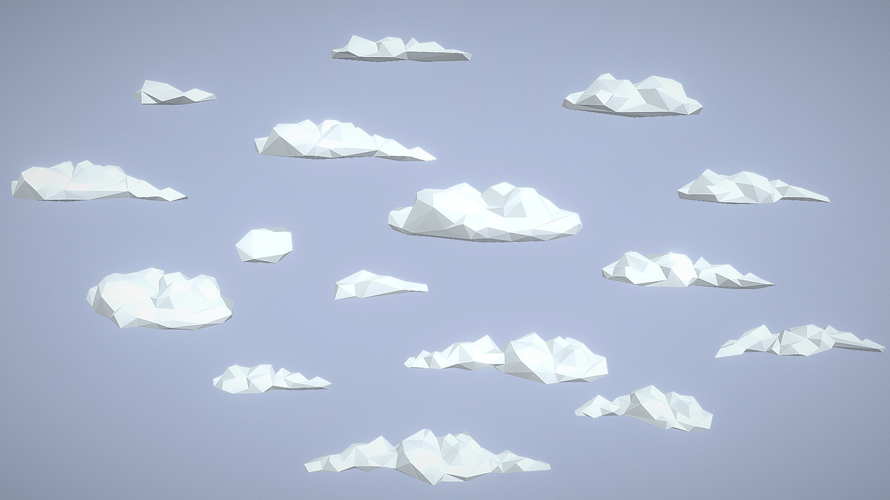 Média 1 pour l'article Stylized Clouds Pack - Vol 06