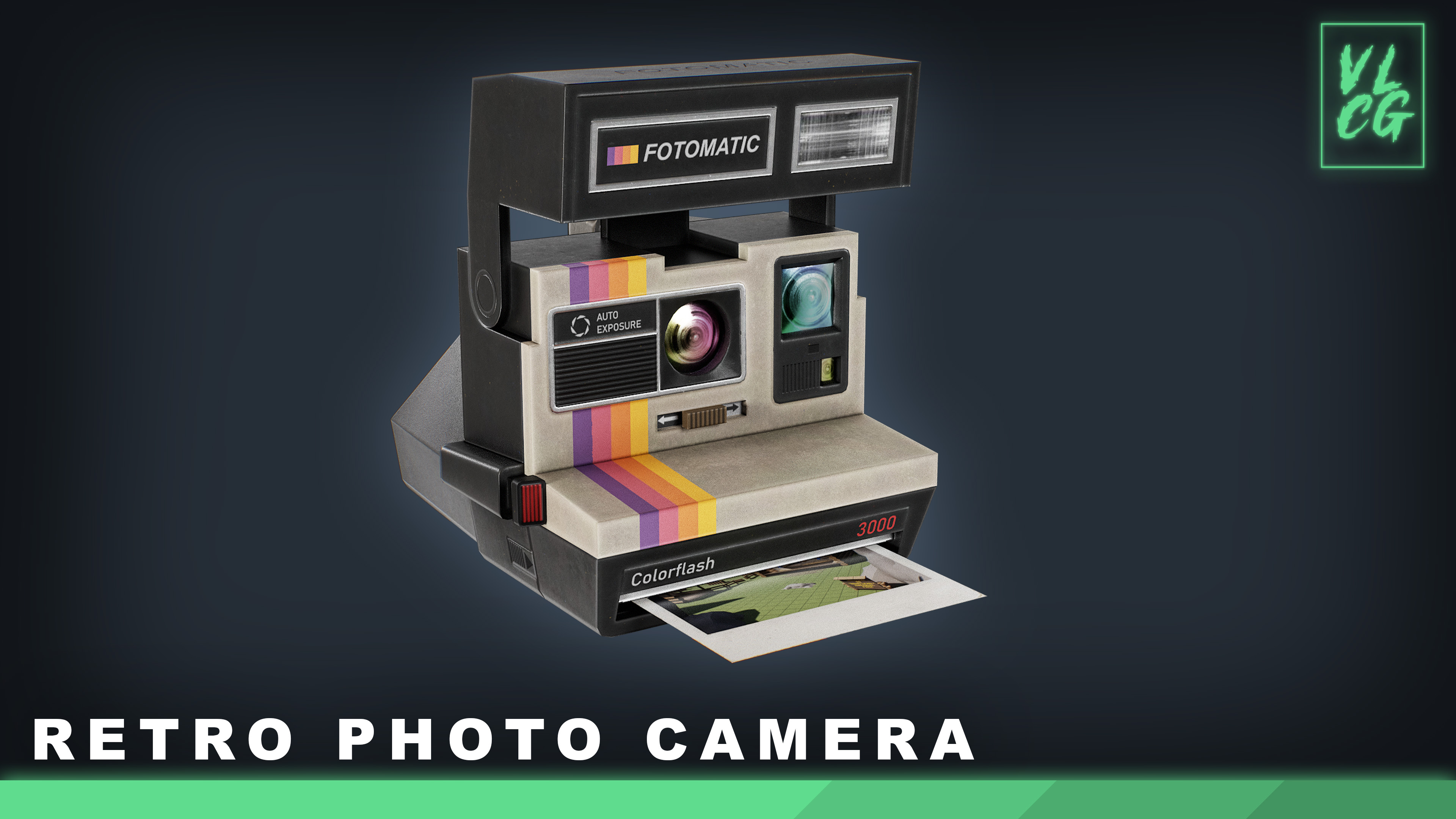VLCG - Retro Photo Camera - Old Polaroid Instant Camera 1980s | Fab