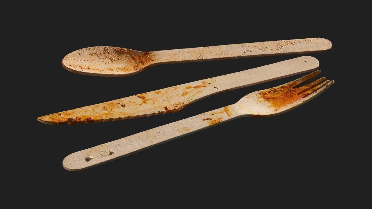 Media 1 for listing Urban Trash Cutlery Wood Dirty 01