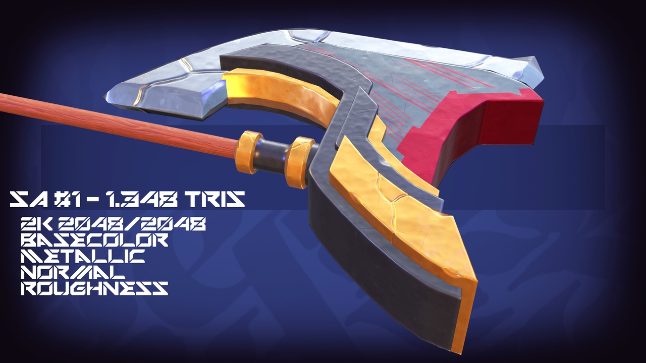 Media 1 for listing Stylized Axes PBR Asset Pack Vol.1