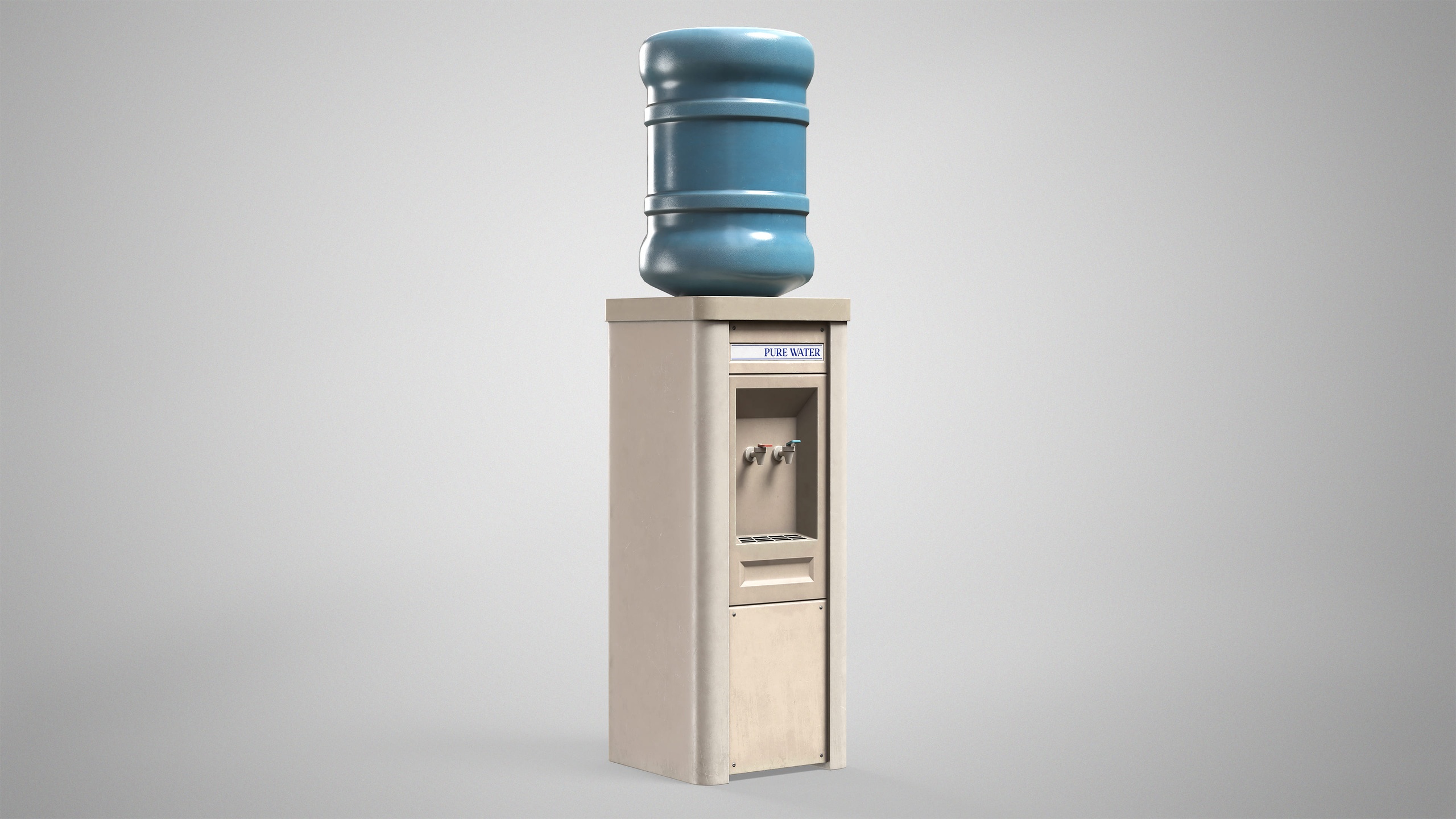 Media 1 for listing Retro Water Cooler - Old Office Water Dispenser Game Ready AAA