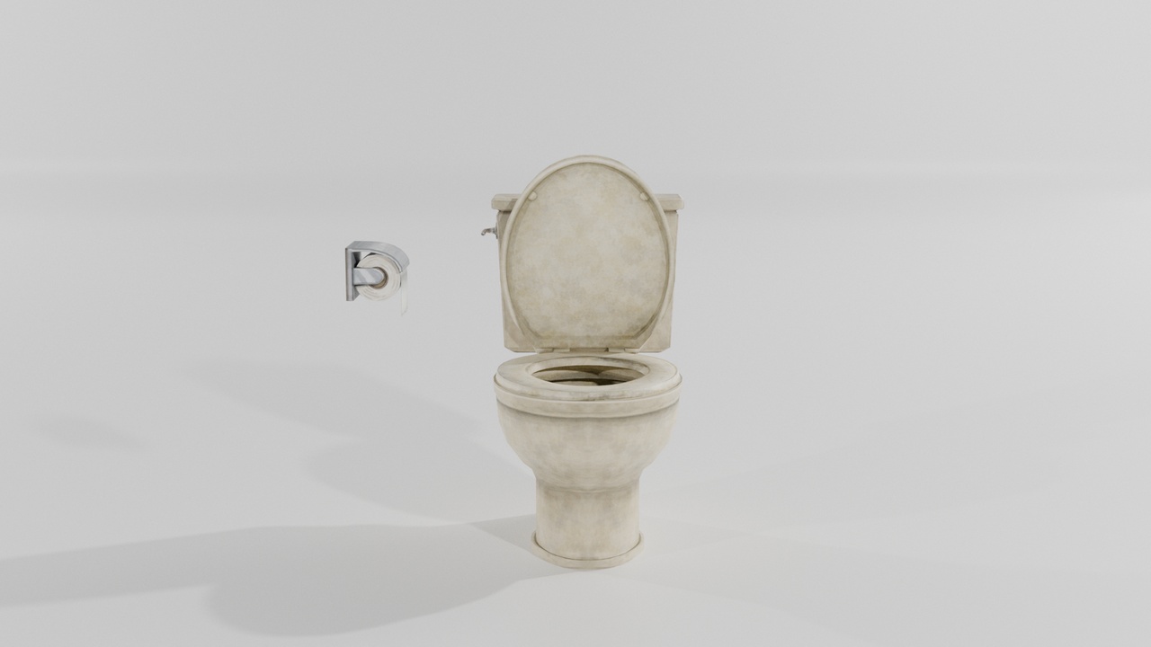 Media 1 for listing Toilet + Paper Holder