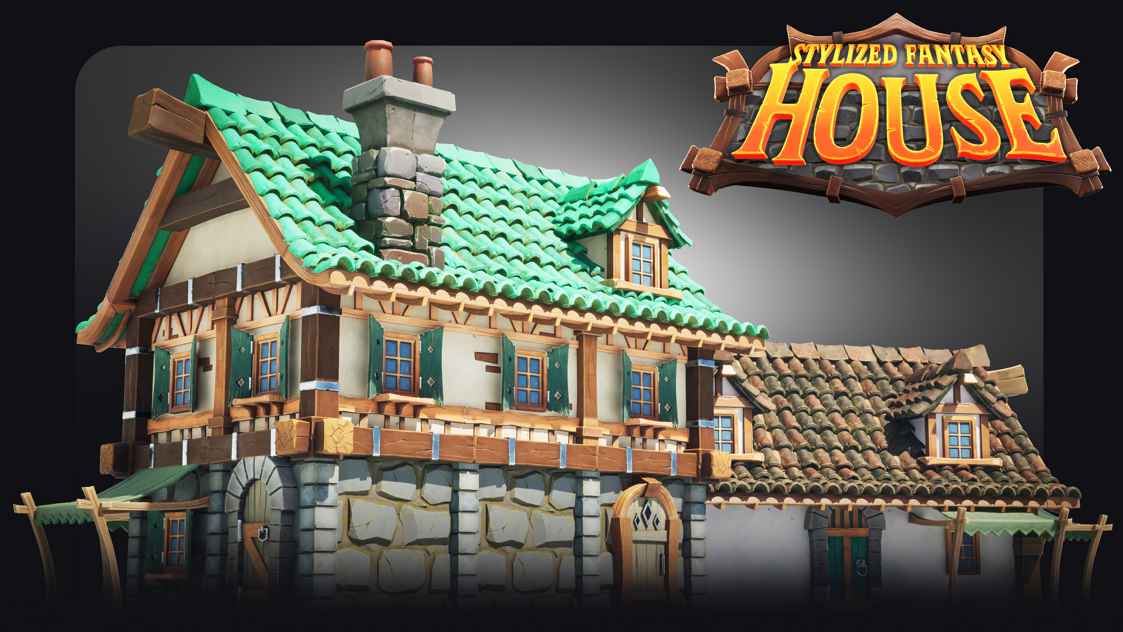 Stylized Project Stylized Fantasy House + PCG | Fab