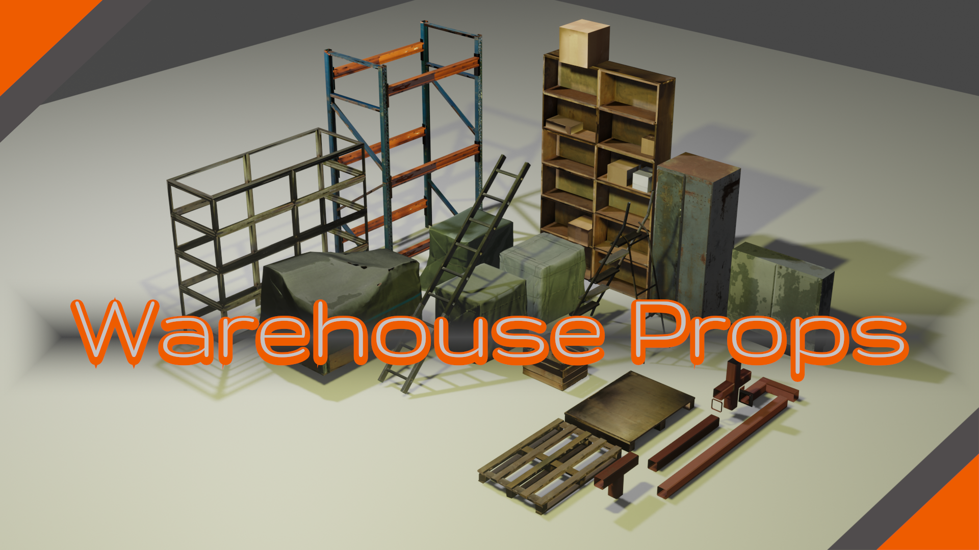Warehouse Props - 35 Low Poly 3D Models | Fab