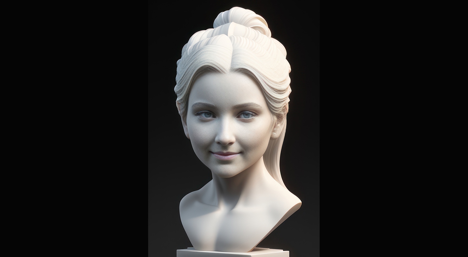 Media 1 for listing 013  Digital sculpt Fantasy princess Bust Femalecharacter Portrait