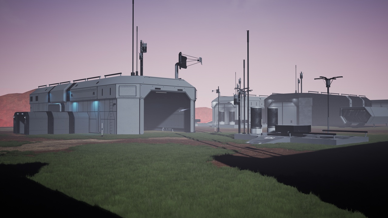 Modular Sci-Fi Mars Arctic Outpost Environment | Fab