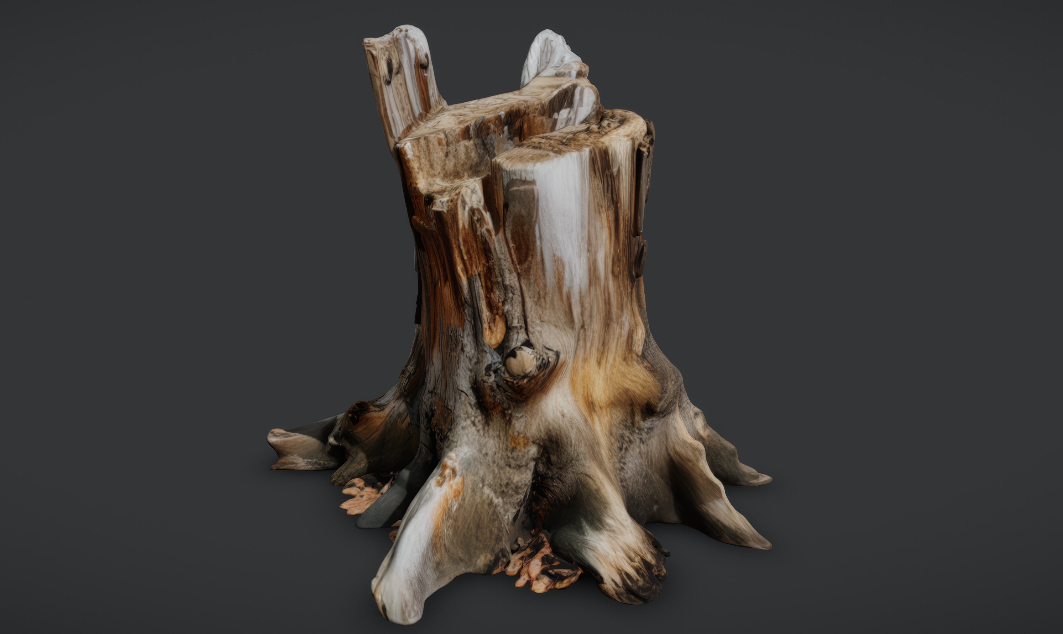 Weathered Tree Stump – Realistic 3D Asset | Fab