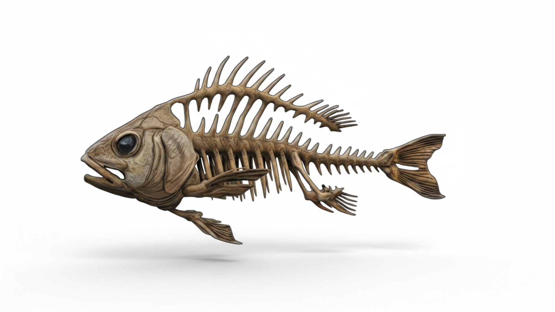 Realistic Fish Skeleton 3D Model (With LOD) | Fab