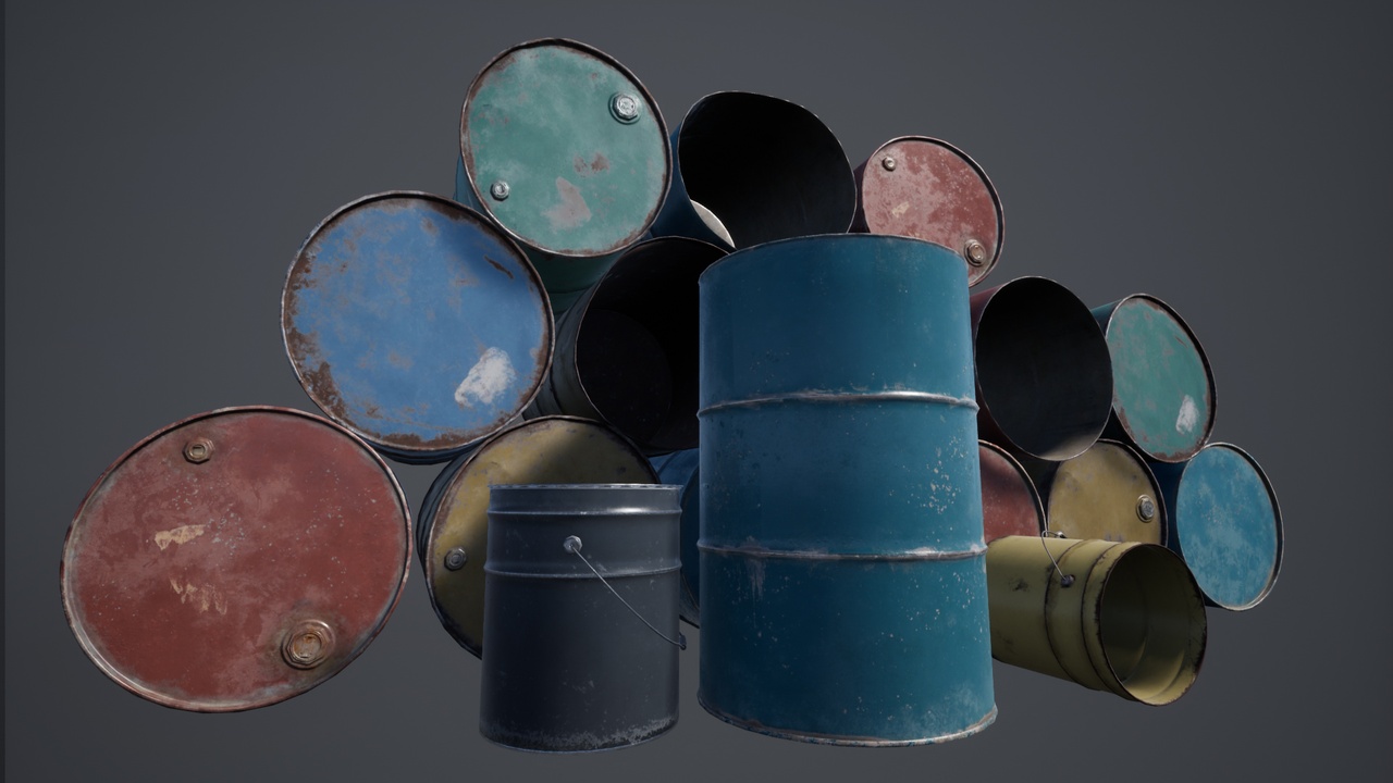 Media 1 for listing Barrels Metal
