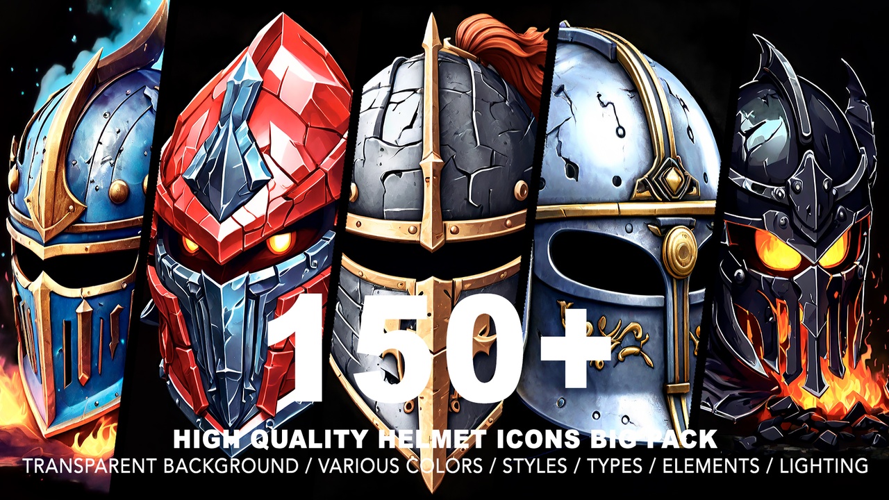 Media 1 for listing 150+ HELMET ICONS