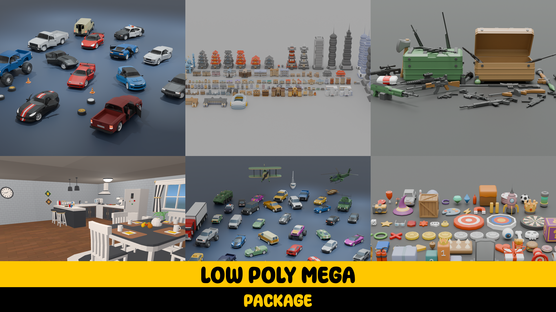Low Poly Mega Pack | Fab