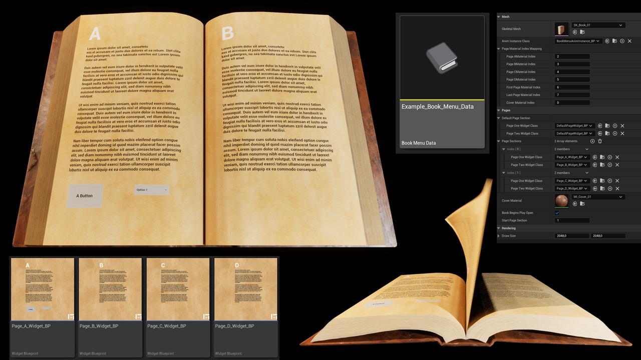 Media 1 for listing Animated Book Menu