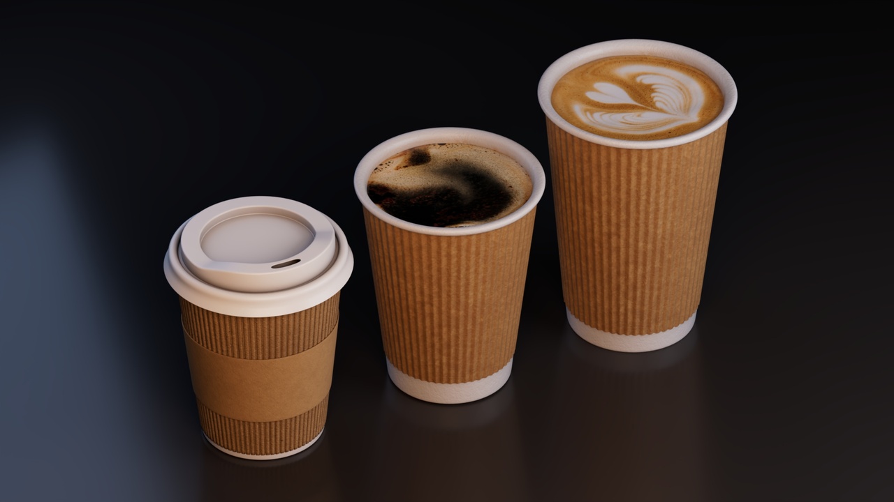 Media 1 for listing Realistic Disposable Coffee Cup Collection