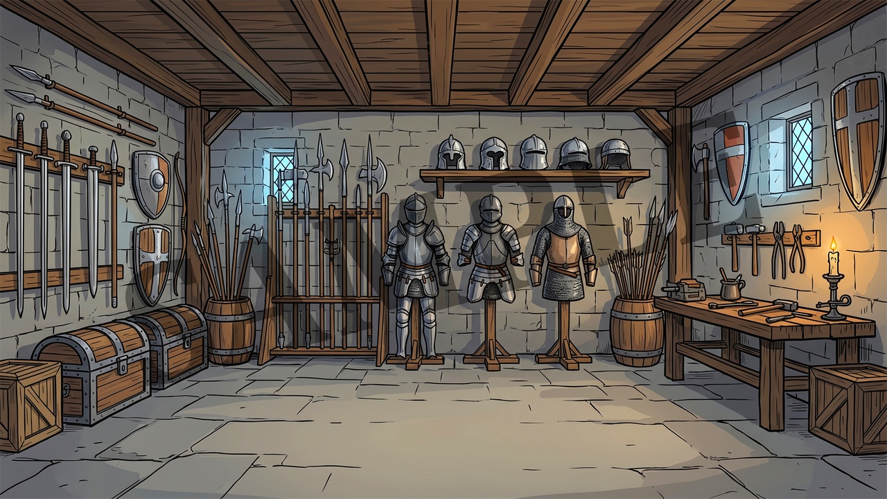 Media 1 for listing 50 Medieval 2D Game Backgrounds - Visual Novel, RPG & Battleback Scenes