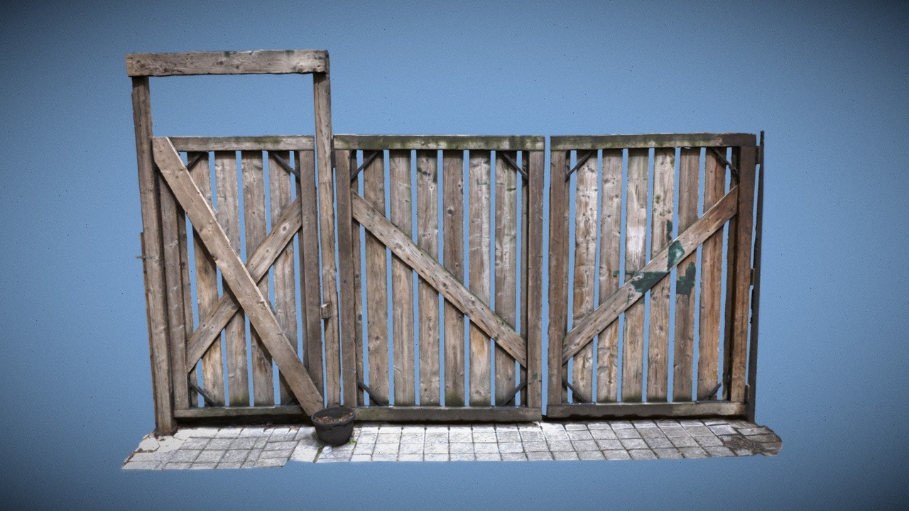 Media 1 for listing 3D scan Wooden Gate