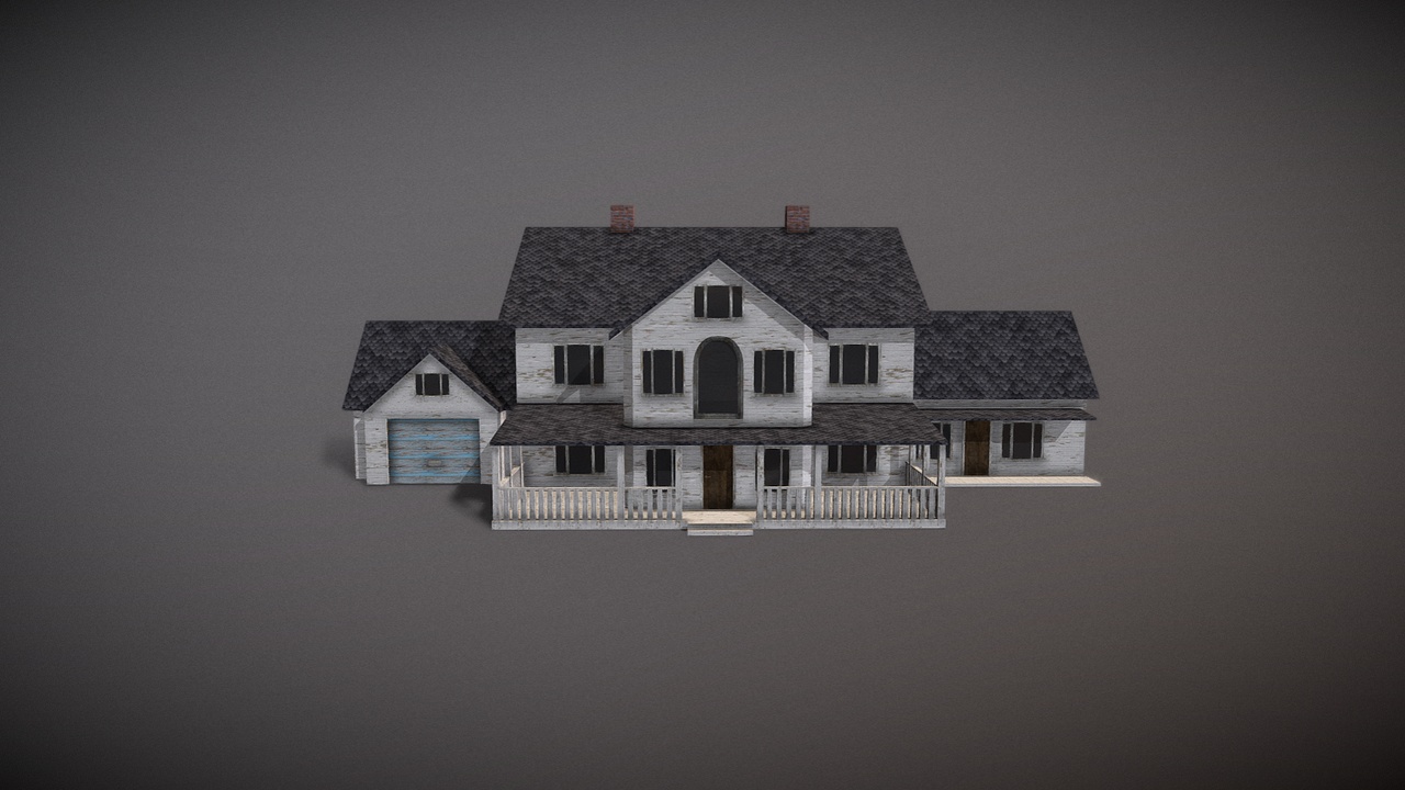 Media 1 for listing Abandoned Suburban House – Game-Ready Building