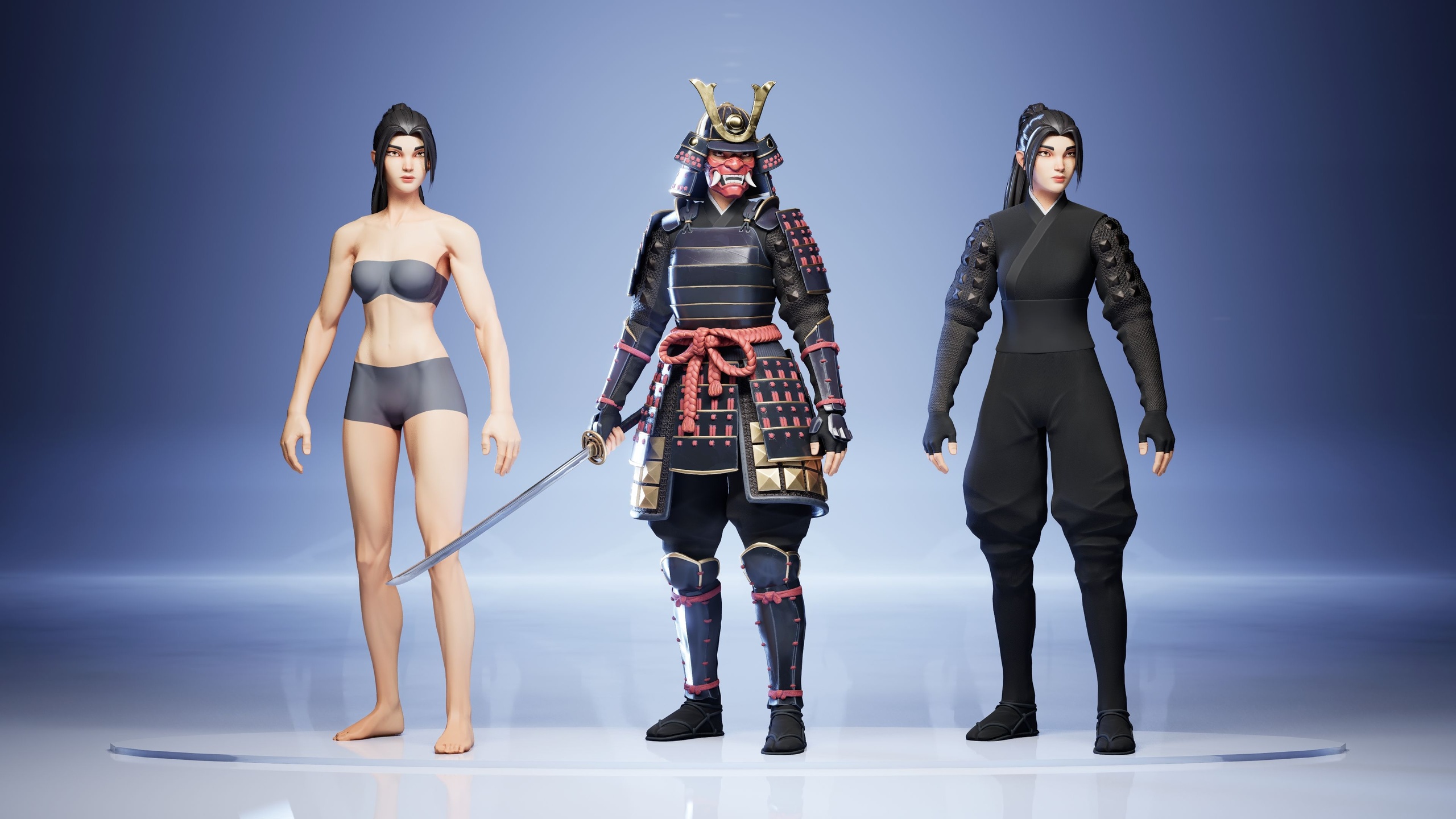 Media 1 for listing Stylized Samurai Girl