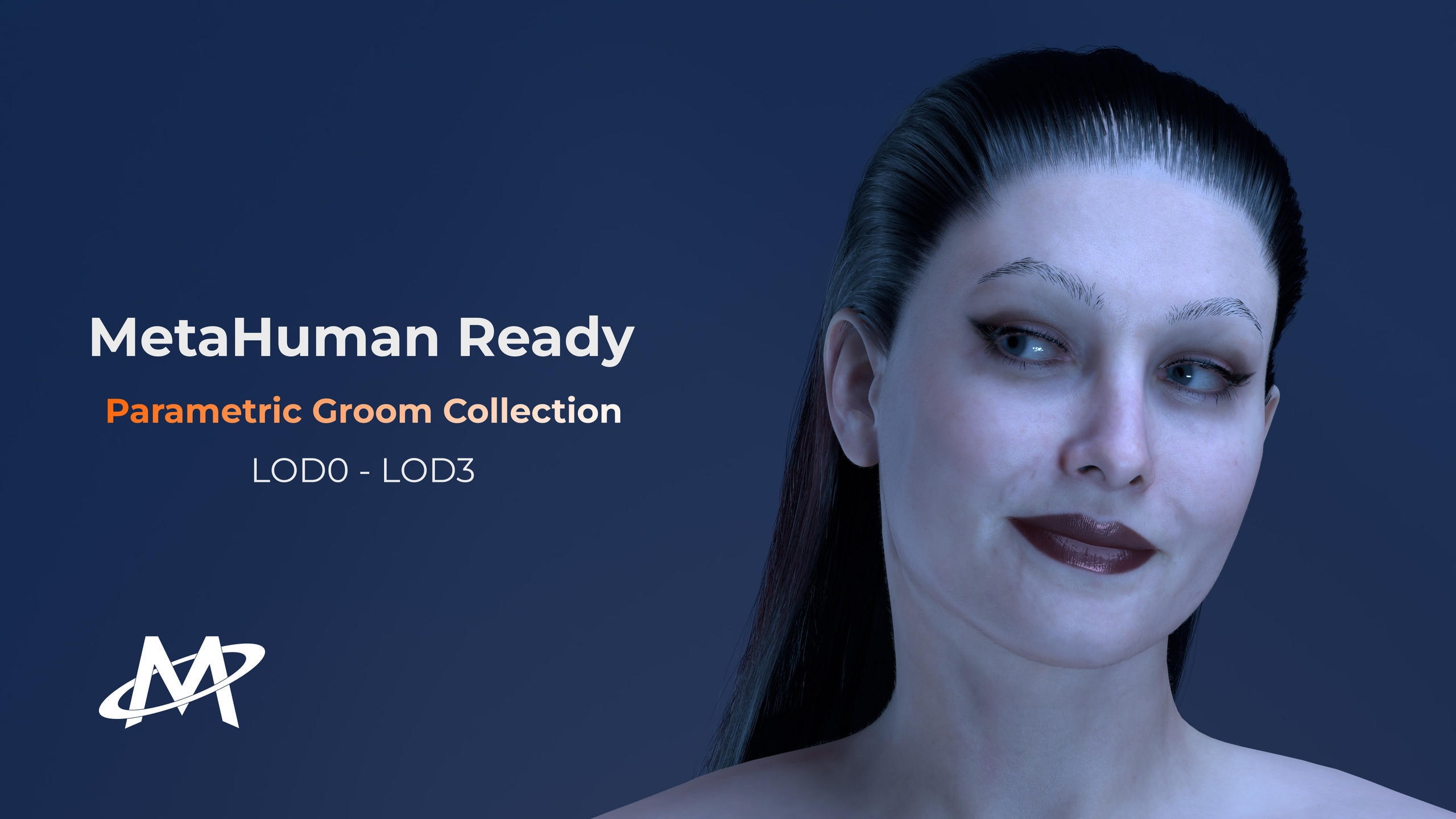 Media 1 for listing Metahuman Groom Collection 1 - Strand & Card / [MHPKG & ABC]