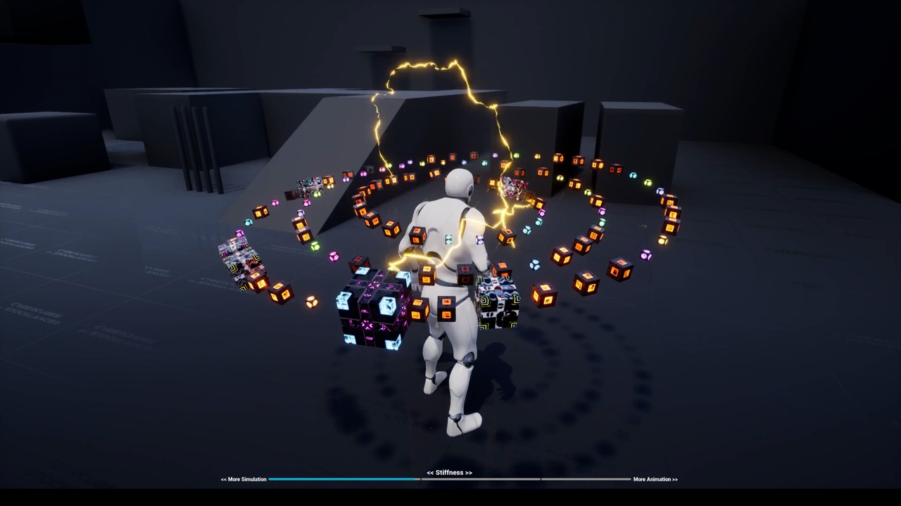 Media 1 for listing Cyber Cubes Fractal, flock of cubic robot drones for cyberpunk genres