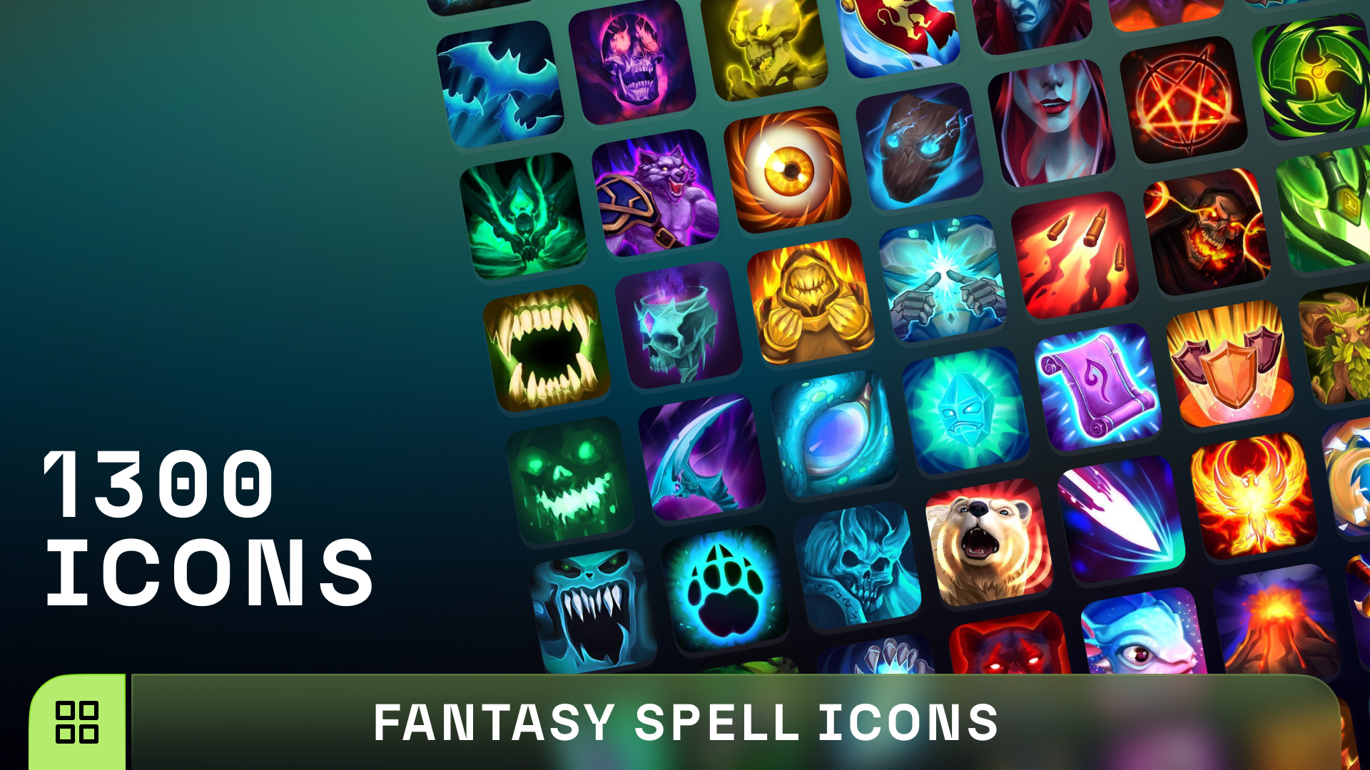 Fantasy Spell Icons Mega Bundle | Fab