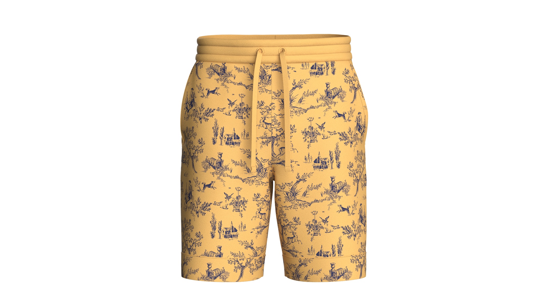 Media 1 for listing Men Pastoral Ochre Shorts | High Poly