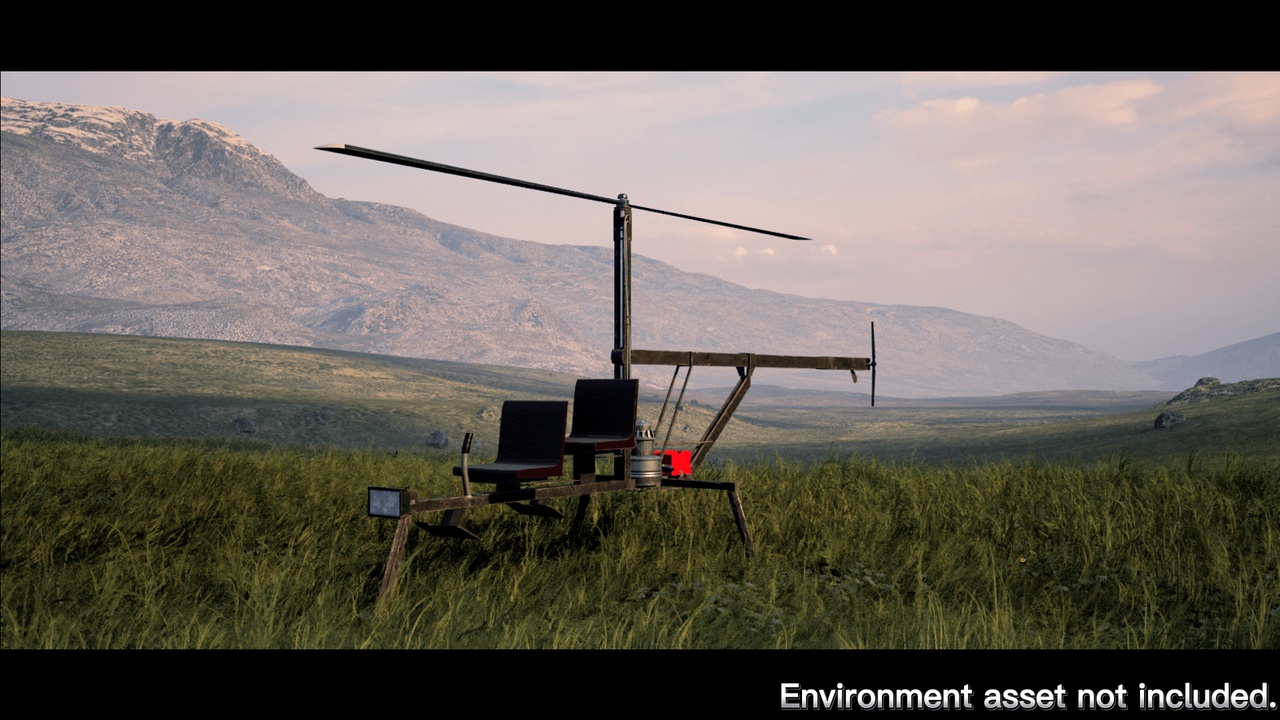 Media 1 for listing Drivable Homemade Helicopter Physical Based