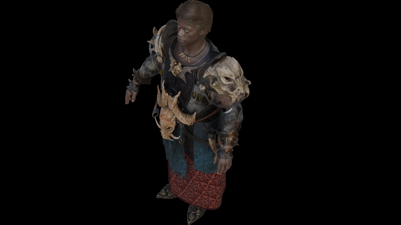 Media 1 for listing Tribal Warrior with Bone Armor