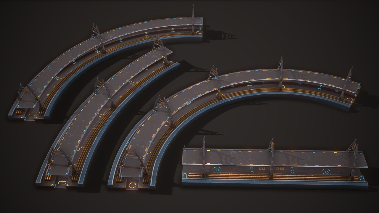 Media 1 for listing Sci-fi Platform Road Pack