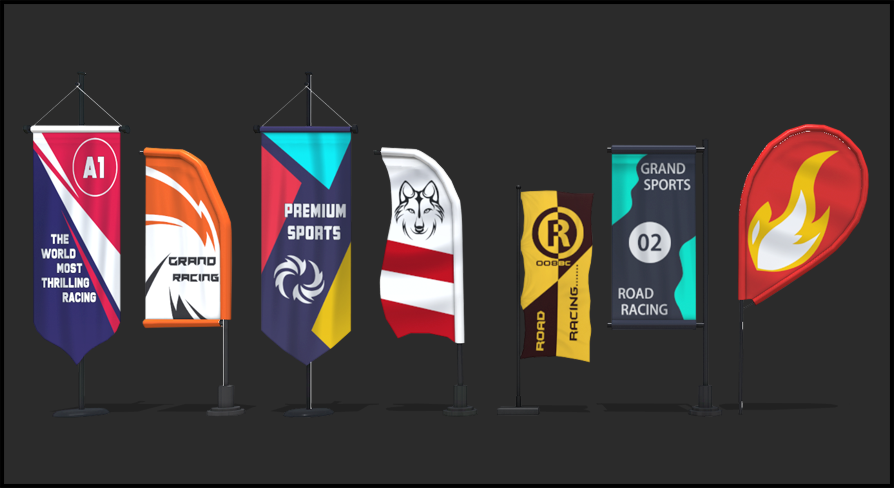 Boho Racing Flags Racing Flags Mega Bundle | Fab