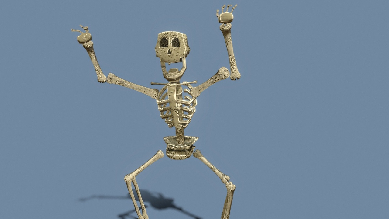 Media 1 for listing Spooky Skeleton