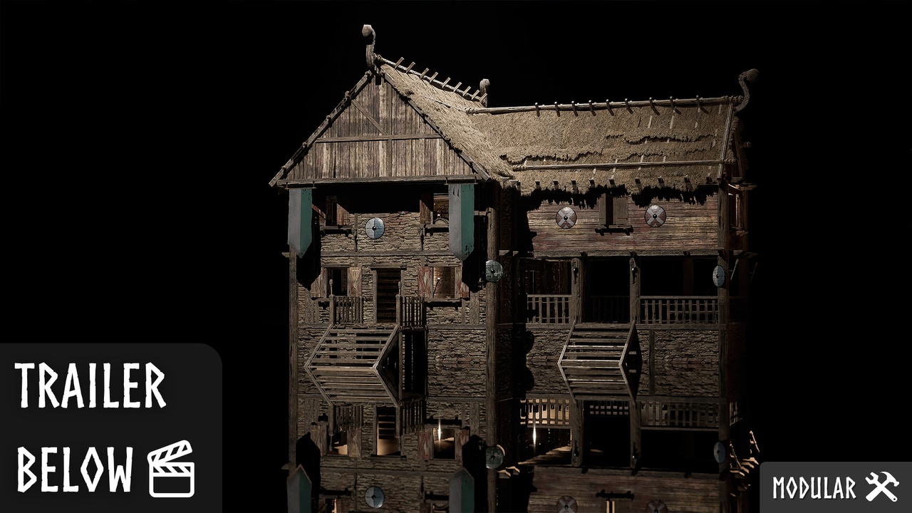 Media 1 for listing Modular Houses (Modular Medieval Houses, House, Fantasy Houses, Prefab Houses)