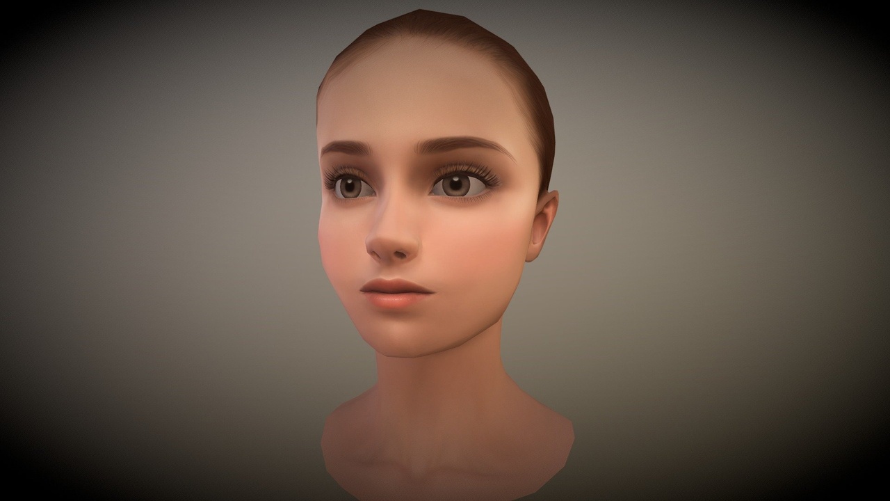 Media 1 for listing Lowpoly Female Head "W"