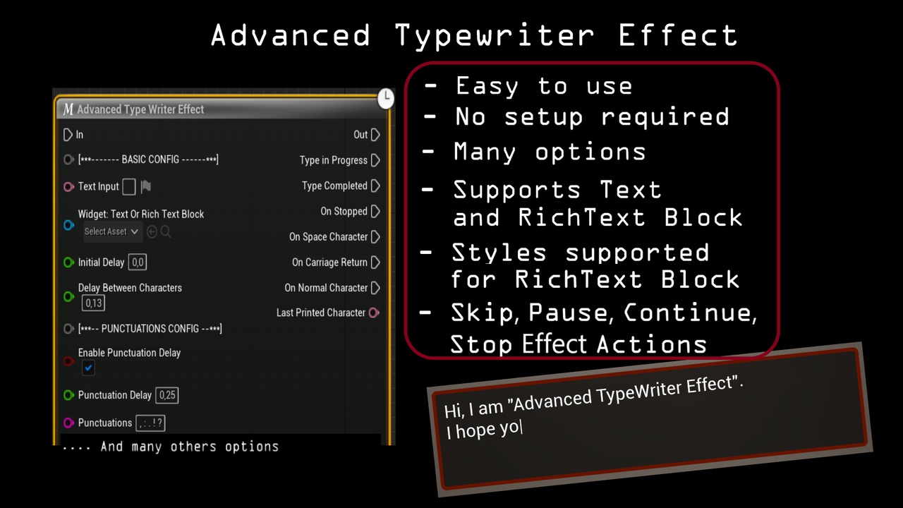 Media 1 for listing Advanced Typewriter Effect