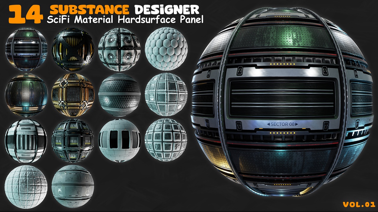 Media 1 for listing 14 SCIFI MATERIAL HARDSURFACE VOL 01