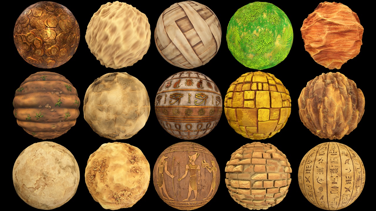 商品 Stylized Egypt Textures - RPG Environment 的媒体 1