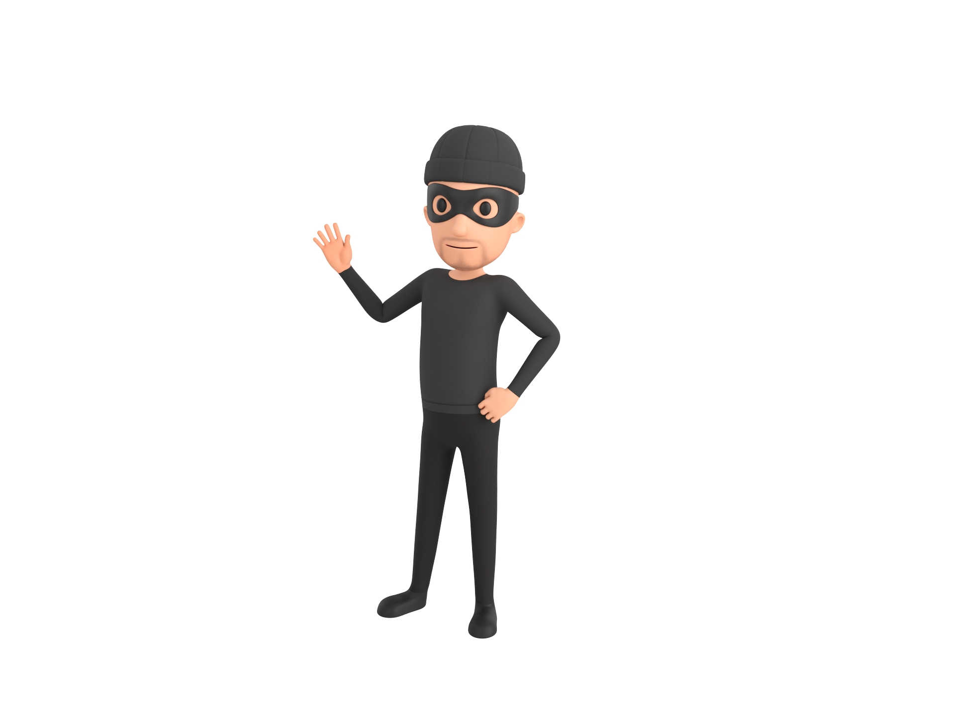 Robbed Character Design Character123 Rigged Robber | Fab
