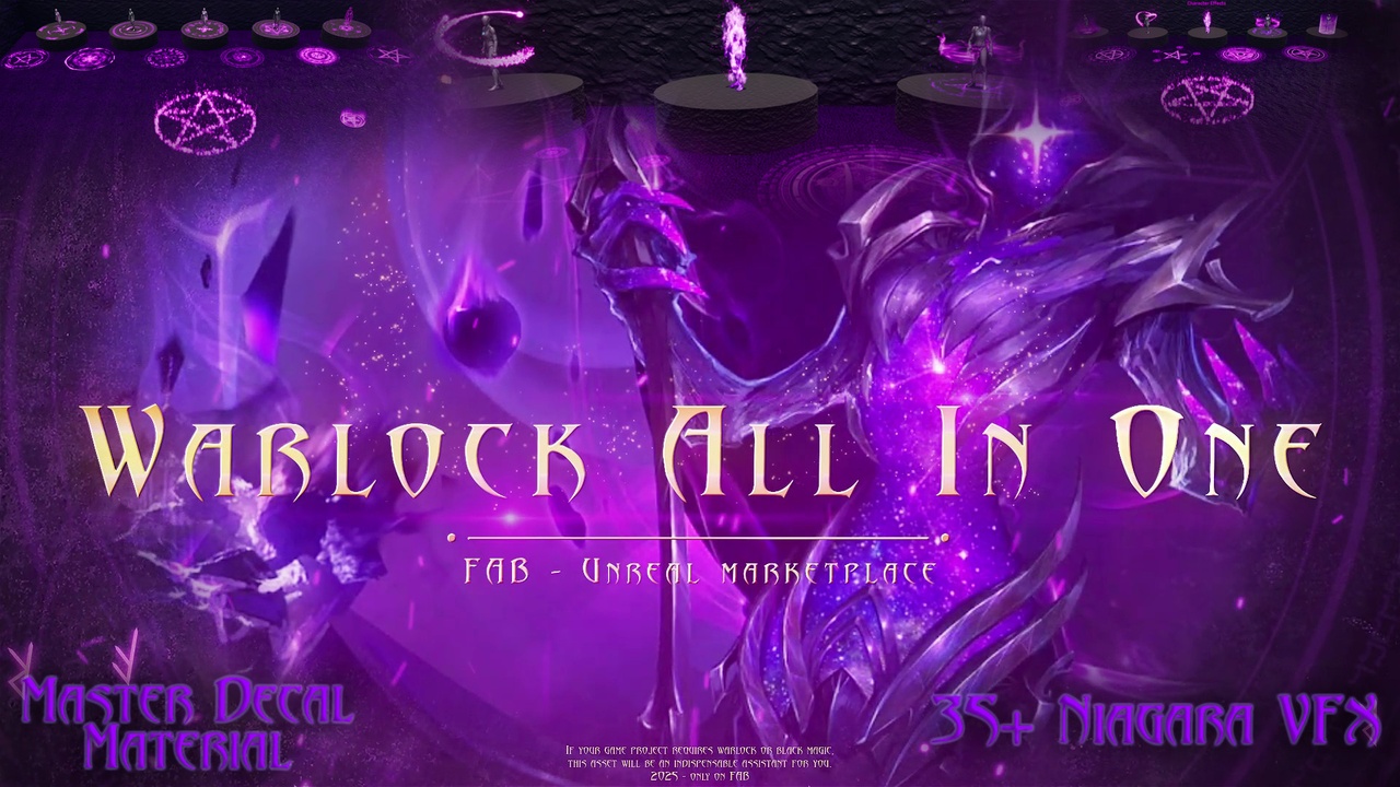 Media 1 for listing Warlock All In One - Dark Magic VFX and Materials