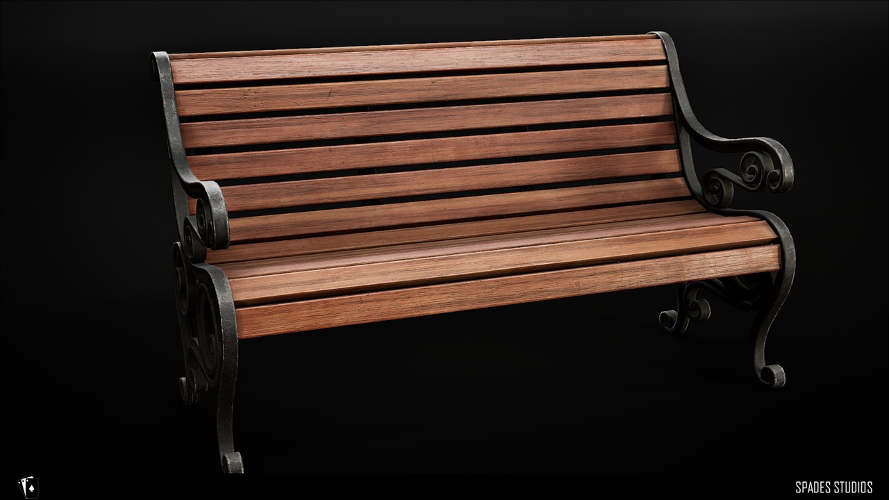 Media 1 for listing Victorian Garden Bench