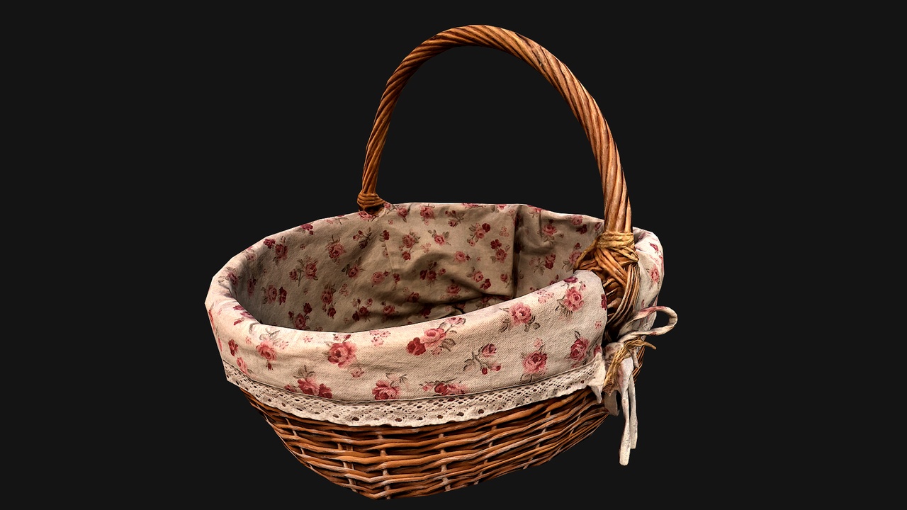 Media 1 for listing Basket wicker Mushroom Picker
