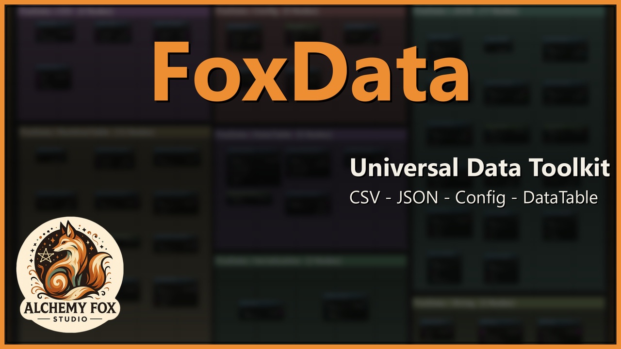 Fox Data — JSON, CSV, DataTable & Runtime Tables Nodes | Fab