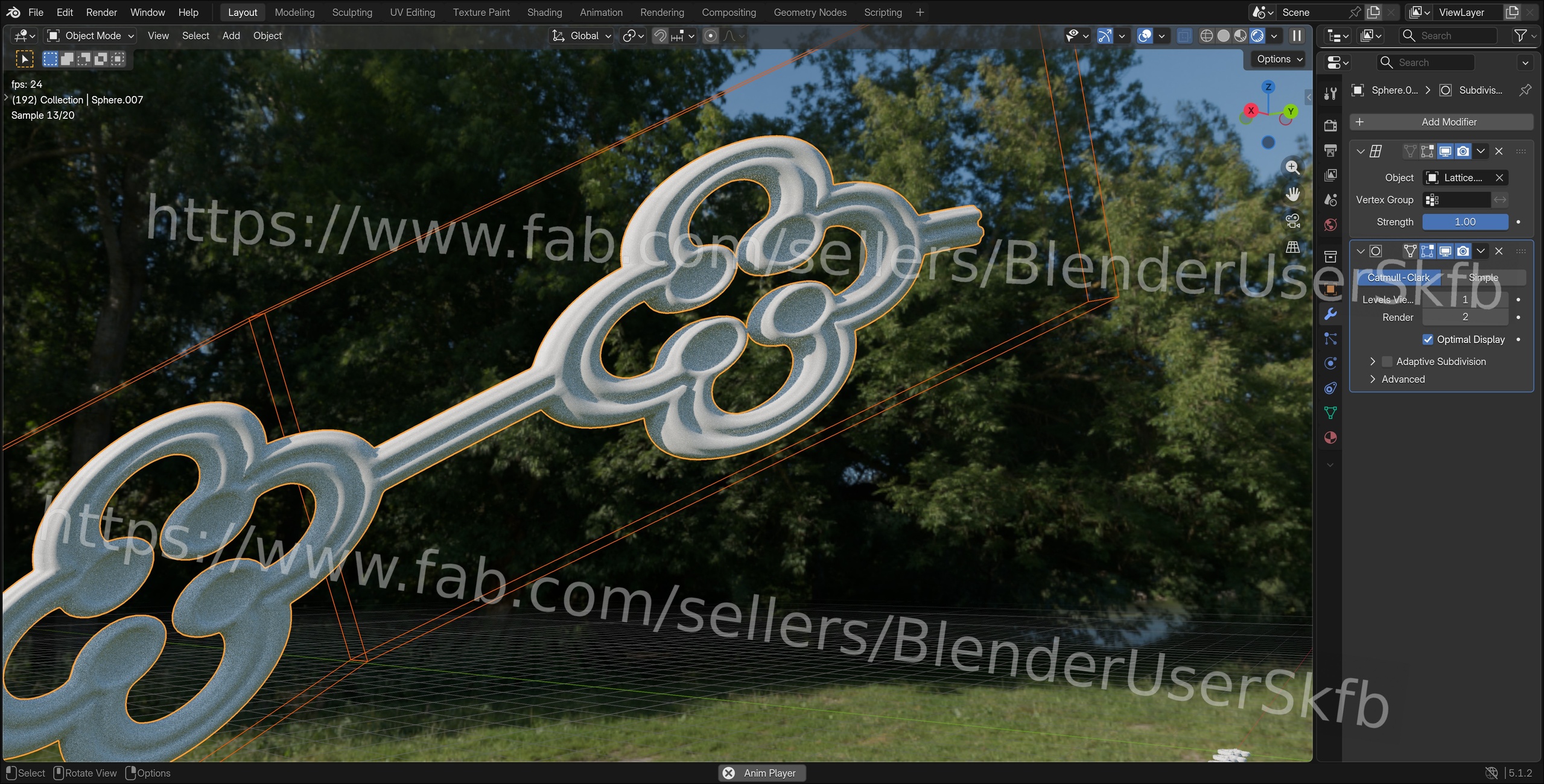Media 1 for listing Cloverleaf Solid Balustrade (Tileable)