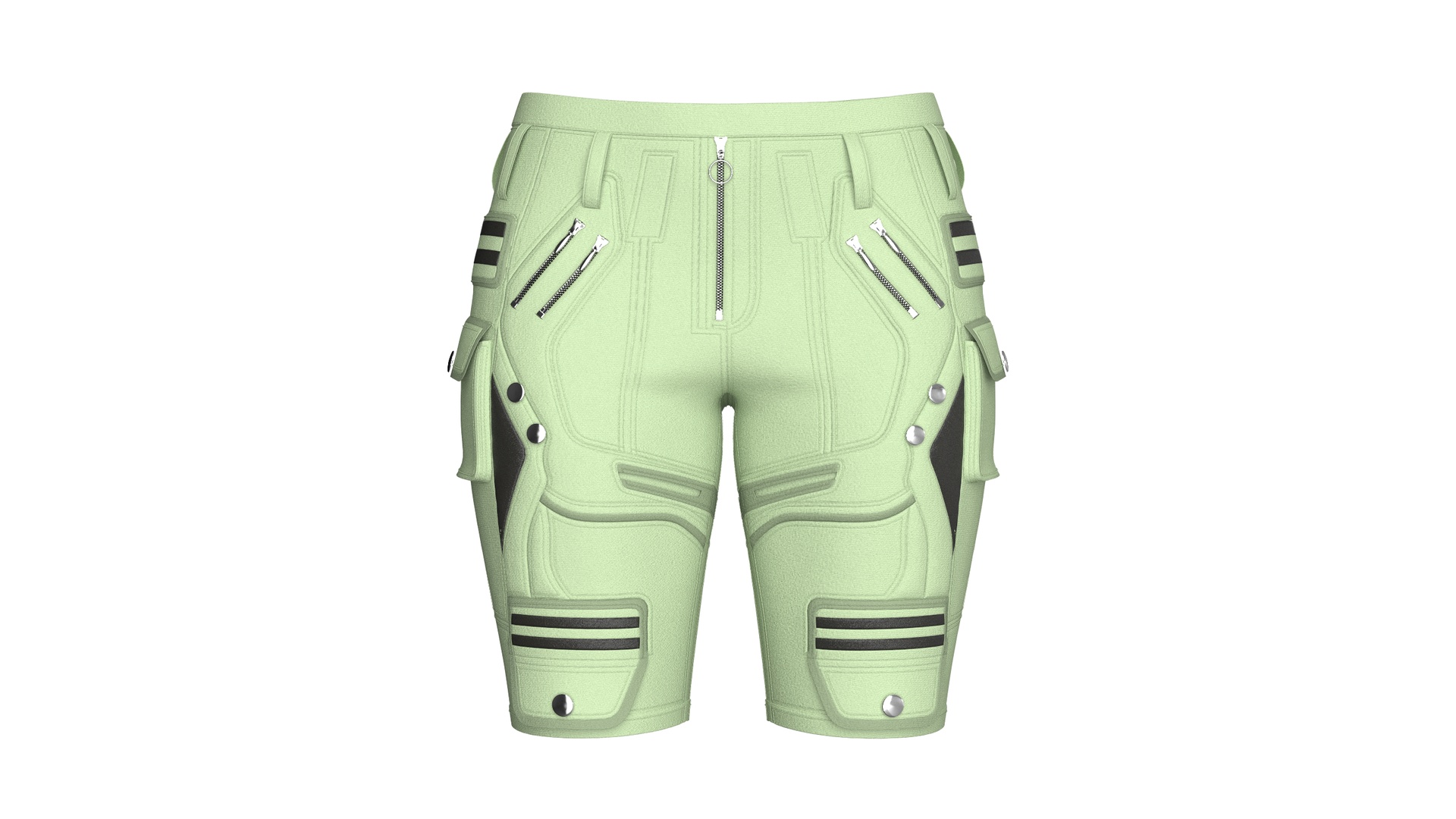 Media 1 for listing Girls Tactical Shorts With Multi Zip Pocket | High Poly