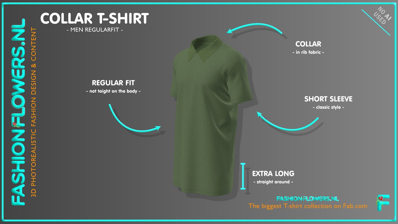 Media 1 for listing Green Colour Extra Long Hood T-Shirt | Short Sleeve | Straight Hem | Cowl Shirt