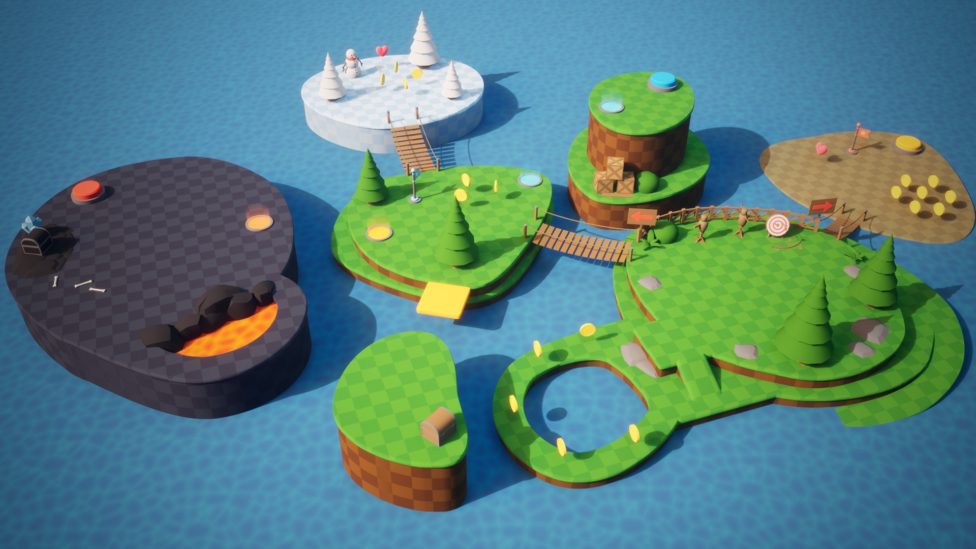 Media 1 for listing Stylized Enviro Island - Customisable