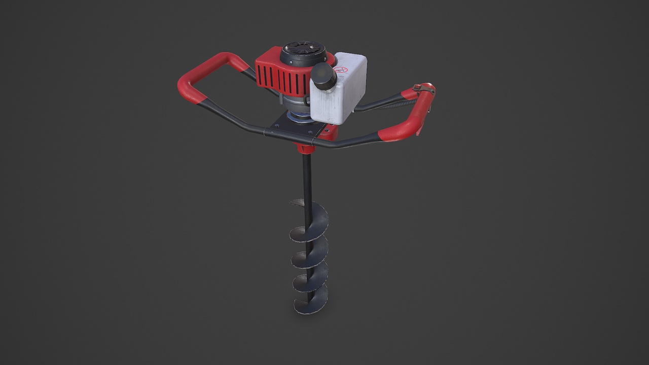 Media 1 for listing Earth Auger Machine Post Hole Digger Low-poly PBR