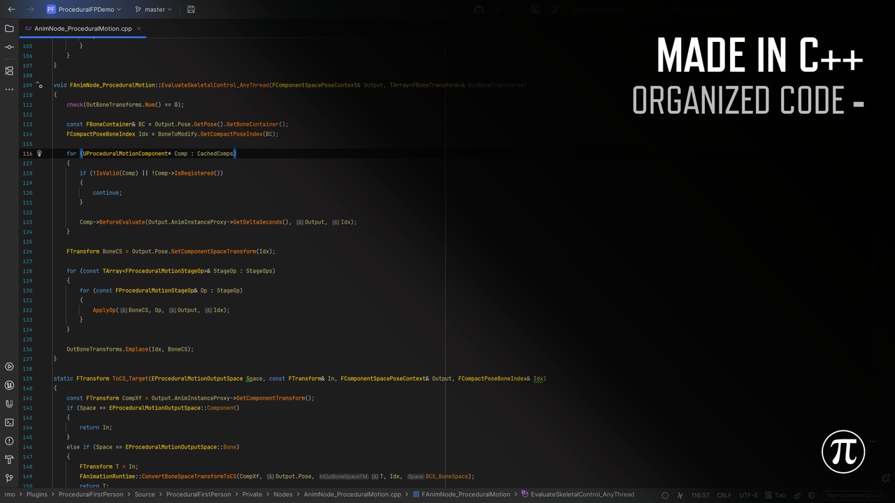 Procedural First Person Toolkit